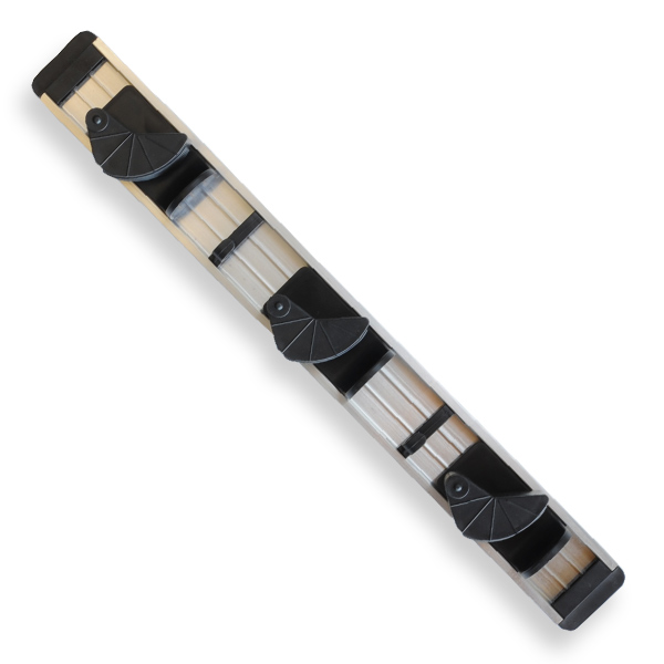 モップハンガーフック3個付アルミニウムほうきホルダー