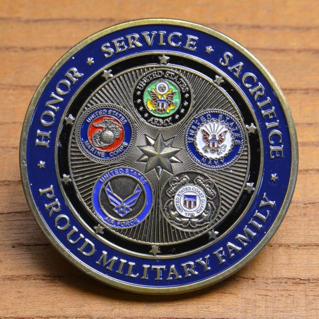 チャレンジコイン 紋章 アメリカ五軍 国防総省 記念メダル