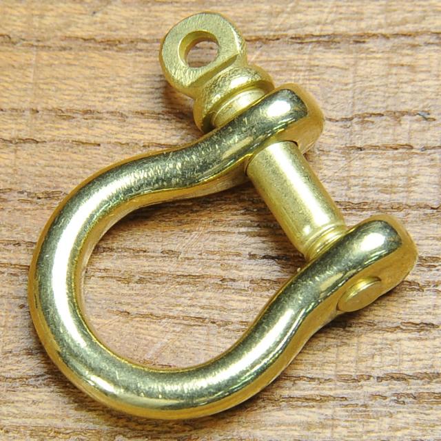 シャックル馬蹄型真鍮パーツ