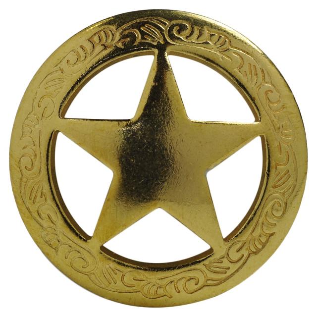 コンチョレンジャースター29mm真鍮