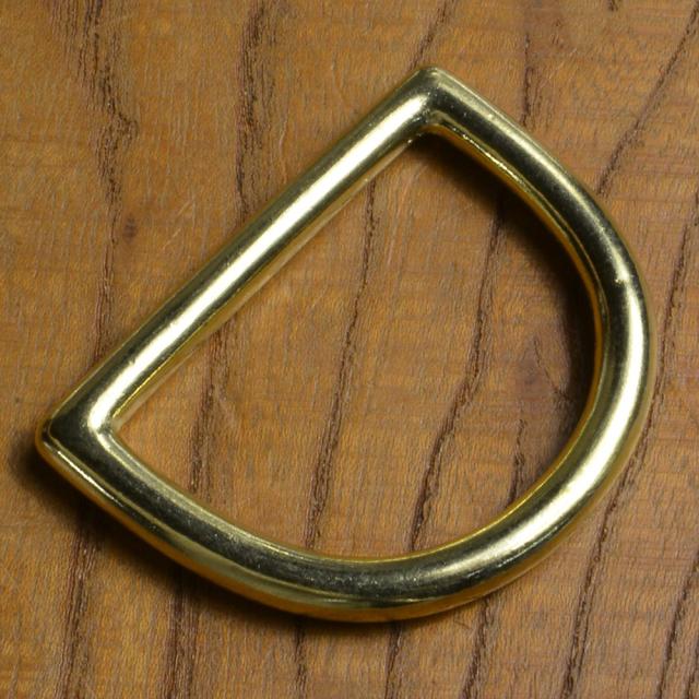 Dカンクラフトパーツ真鍮切れ目なし角あり