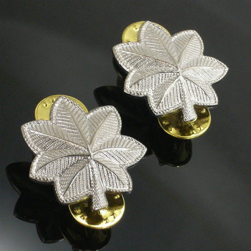 Rothcoピンバッジ1704アメリカ軍階級章中佐2個セット