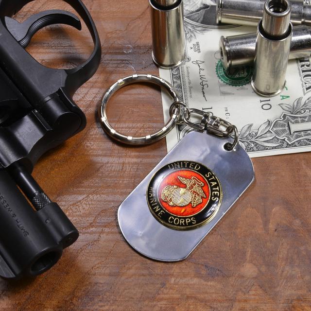 ドッグタグキーホルダーUSMC紋章4783