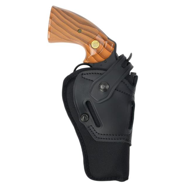 GALCOホルスターSWITCHBACKリボルバーS&WM19／コルトパイソン他対応両利き用SR4-4B