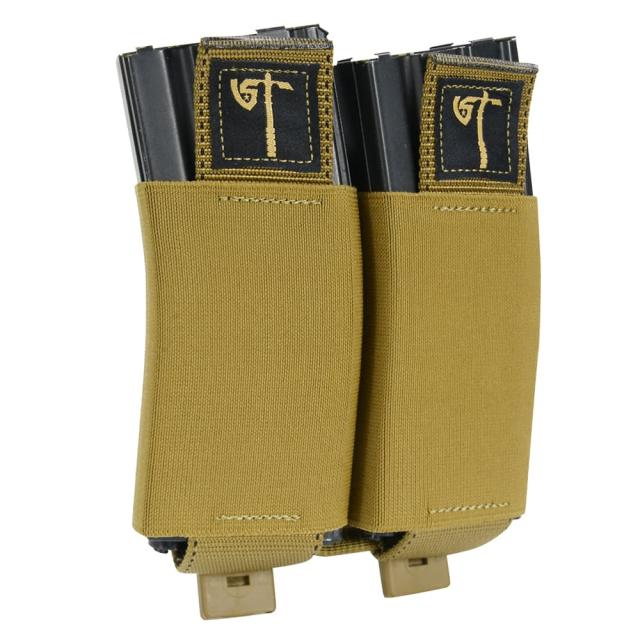UNITEDSTATESTACTICALライフルマガジンポーチM4/AK/7.62mm伸縮式ダブルUST-MOL019