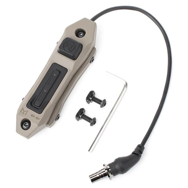 WADSNリモートスイッチSurefire対応プラグ20mmレール/M-Lok対応デュアルスイッチWD07055