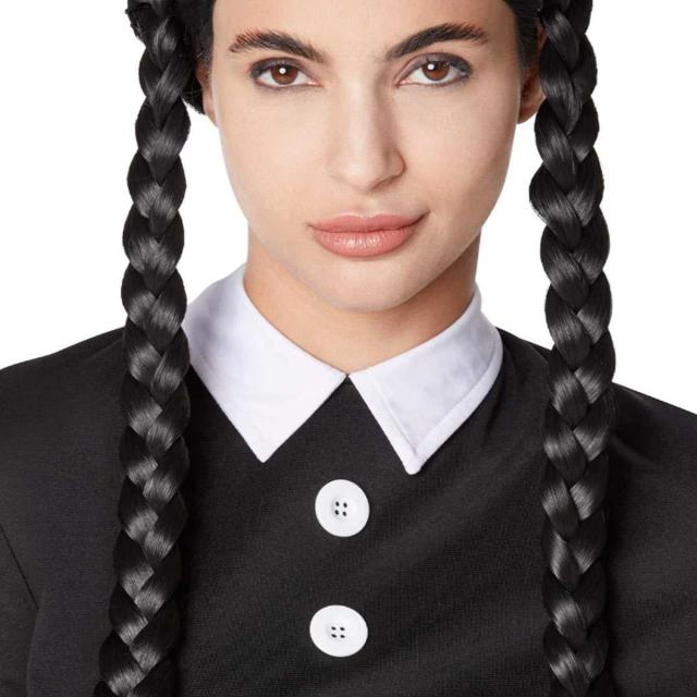 ウェンズデー ウィッグ コスプレ アダムスファミリー 仮装 衣装 かつら