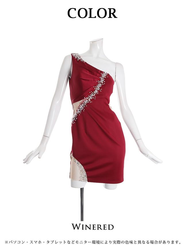 キャバドレス キャバ ドレス キャバクラ AngelRドレス エンジェルアール ミニドレス パーティードレス アシメ ワインレッド タイト セ キャバドレス キャバ ドレス キャバクラ AngelRドレス エンジェル