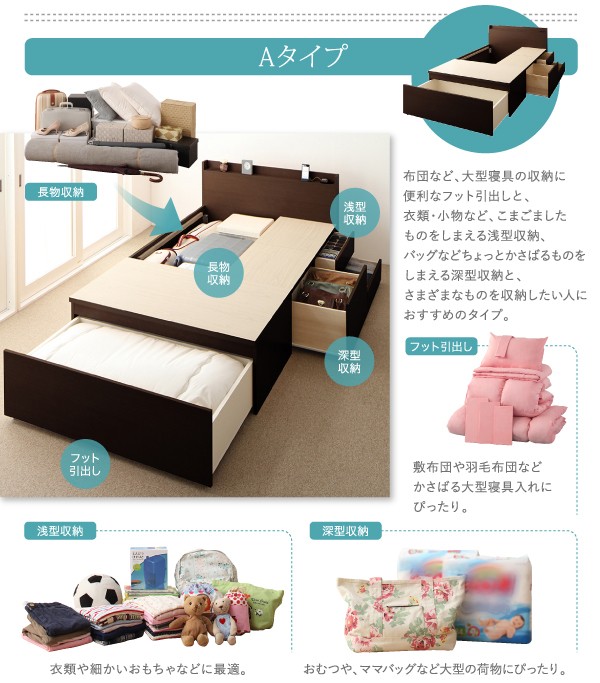 格安高品質 ベッドフレーム 収納ベッド 組立設置付 大容量収納ファミリーチェストベッド ベッドフレームのみ A+A ワイドK240 SD×2の通販はau PAY マーケット - MEGA STAR|商品ロットナンバー:441109579 大人気2023