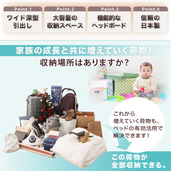 しチェスト ベッドフレーム 棚 コンセント付 薄型プレミアムポケの通販はau PAY マーケット - シャイニングストア|商 ベッド ダブル マットレス付き 組立設置付 国産 ワイド深型引き出しチェストベッド すスペース