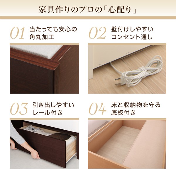 くてものが ベッドフレーム スタンダードポケットコイルマットレス付の通販はau PAY マーケット - シャイニングストア 収納ベッド マットレス付き 壁付できる棚コンセント付国産ファミリー収納ベッド マットレス