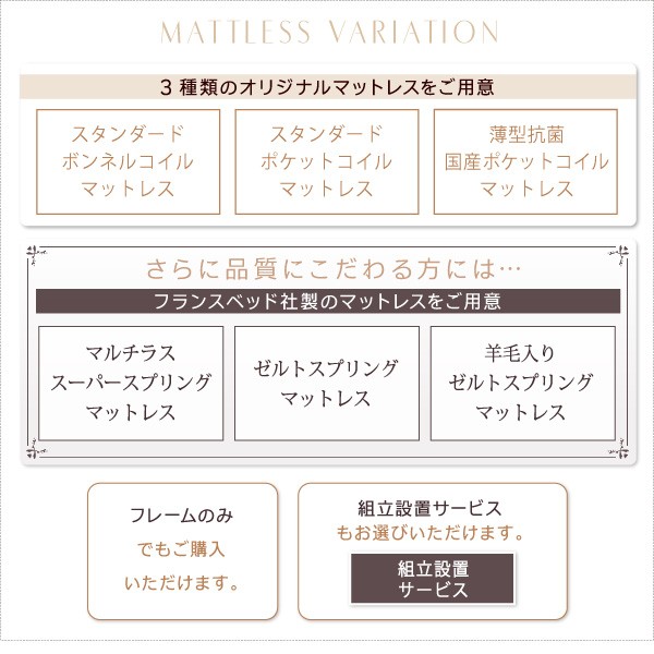 好評超特価 ベッドフレーム スタンダードボンネルコイの通販はau PAY マーケット - MEGA STAR|商品ロットナ すのこベッド セミダブル マットレス付き 組立設置付 高さ調整可能国産すのこファミリーベッド 人気
