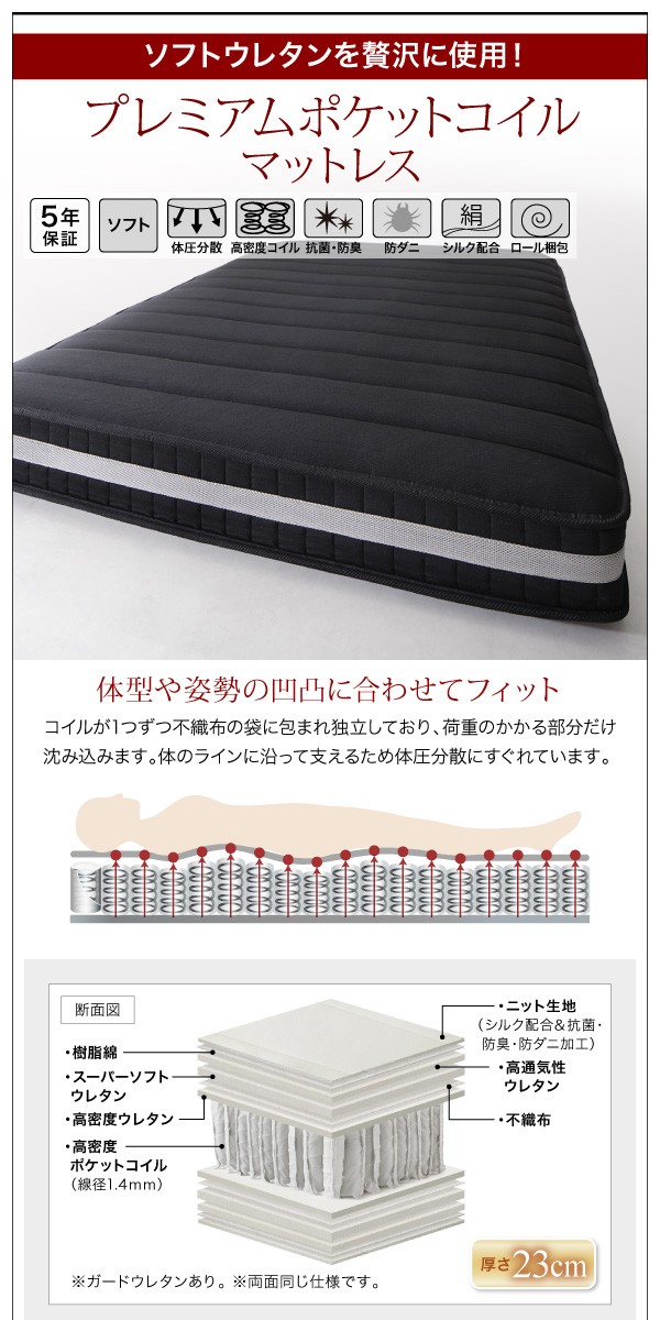 通販お得 ベッドフレーム フロアベッド シングル マットレス付き 棚 コンセント付きフロアベッド スタンダードポケットコイルマットレス付き シンの通販はau PAY マーケット - シャイニングストア| 2023100%新品
