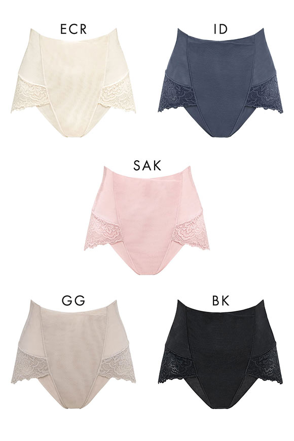 はくだけ簡単！レーシーハイウエストショーツ25