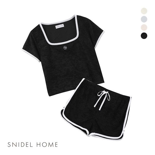 snidelhome スナイデルホーム エンブレムロゴニットセットアップ snidelhome スナイデルホーム エンブレムロゴニットセットアップ