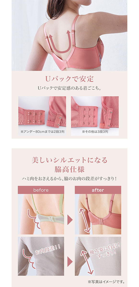 【ニッセンとトリンプ共同企画】脇高刺しゅう