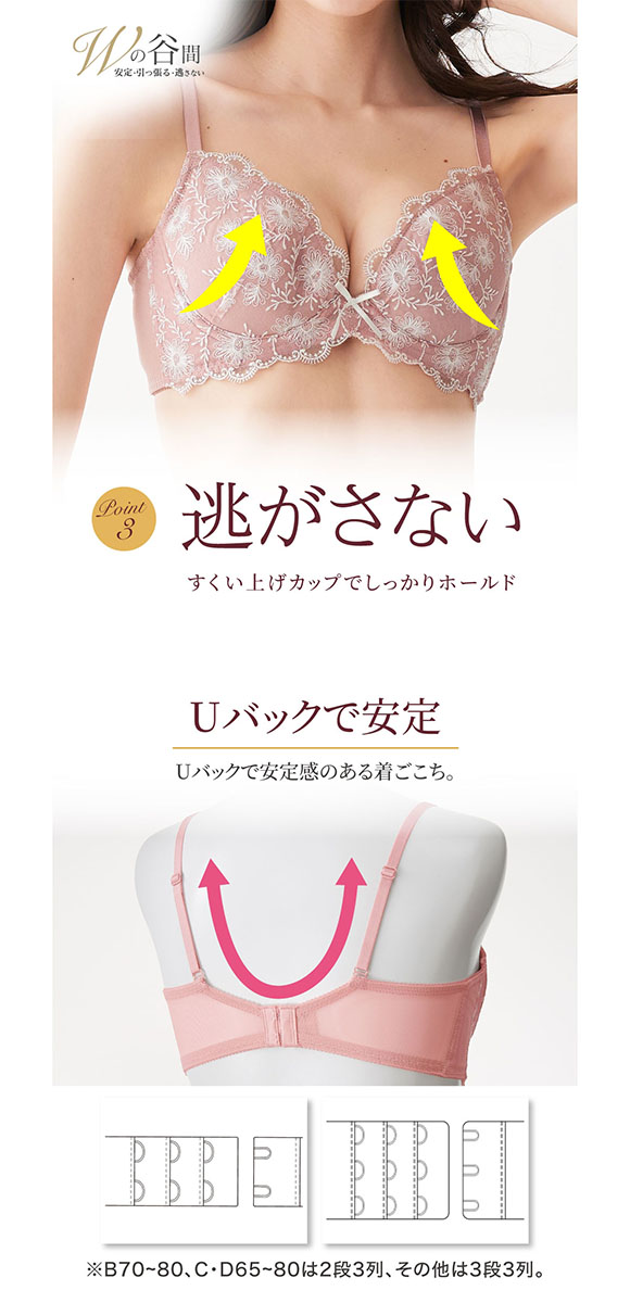 【ニッセンとトリンプ共同企画】Wでバストをあげるブラジャーショーツセット