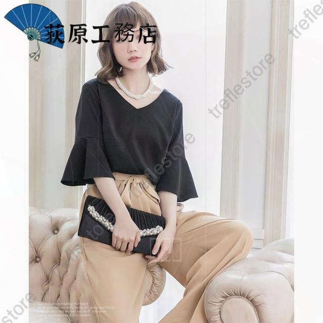 再入荷リクエスト殺到 売上急増中 体型カバー レディース 買い逃し注意 卒園式 収納便利 ワイド パンツドレス 半袖 セットアップ 袖あり パンツスタイル 卒業式 大きいサイズ 結婚式 パーティードレス 今だけ 送料無料