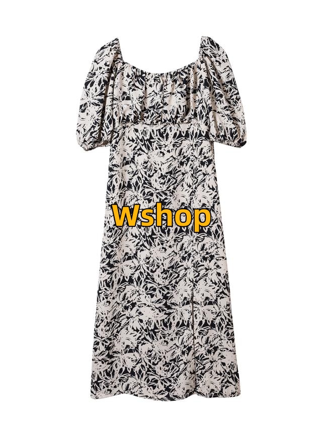 注目ランキング上位 ギフトにも最適 即納OK 在庫わずか ランキング常連 ィンテージ風小花柄シフォンワンピロングワンピ着痩ウエストギャザー 即納対応中