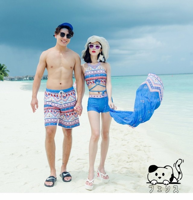 売れ筋アイテム 品質安心 レディース ビキニ 売上急増中 男女単品売り ペアビーチ 3点セット ペア水着 メンズ ミズギ お揃え サーフパンツ ご夫婦 スイムウエア カップル 話題商品 在庫わずか ペアルック 上下セット 水着 お買い得プライス