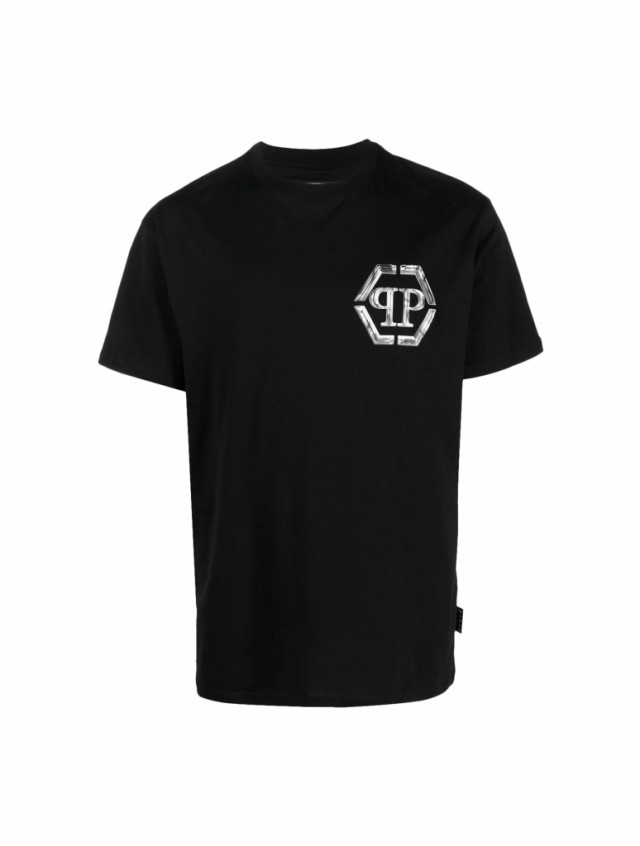 PHILIPP PLEIN フィリップ プレイン ブラック Black Tシャツ メンズ 秋冬2023 FACCMTK6275PJY002N 02  BLACK 【関税・送料無料】【ラッピ｜au PAY マーケット