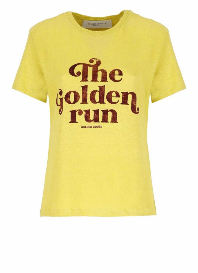 GOLDEN GOOSE ゴールデン グース デラックス ブランド Yellow Tシャツ