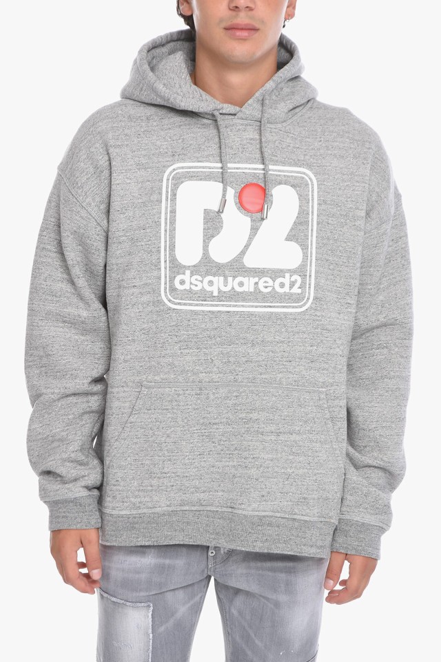 DSQUARED2 ディースクエアード Gray トレーナー S71GU0564 S25148 858M メンズ PRINTED MELANGE  HOODIE 【関税・送料無料】【ラッピング｜au PAY マーケット