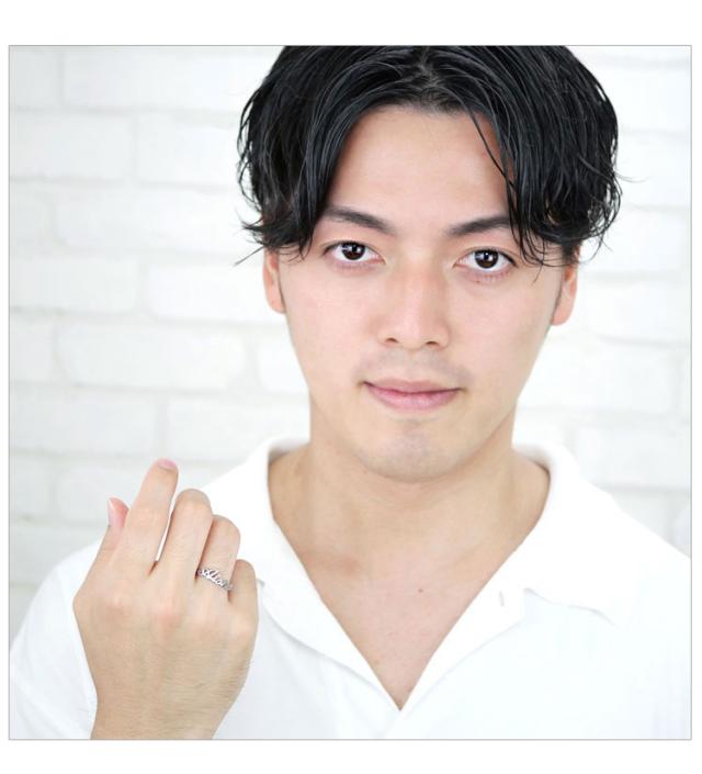 ステンレスリング着用画像