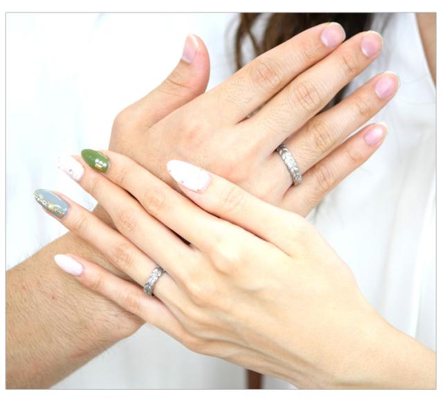 ステンレスリング着用画像