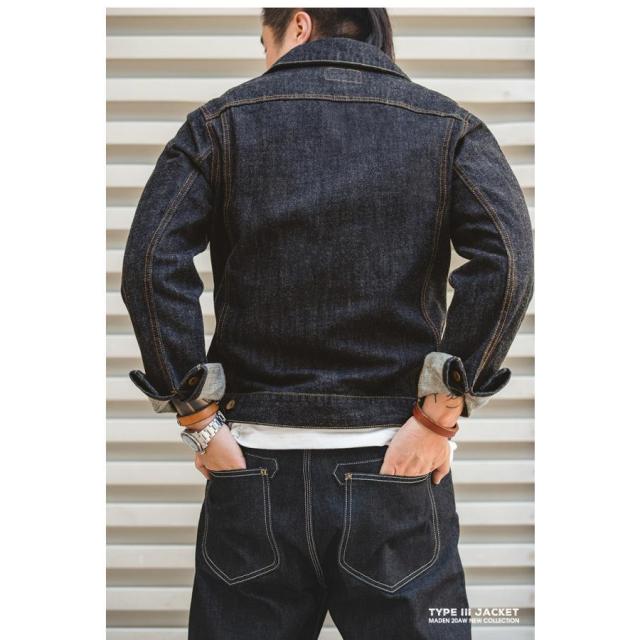 デニムジャケット メンズ Type III Jacket Gジャン Denim 14.8oz 100%綿 古着 ジージャン 春 秋 アウトドア キャンプ ワーク バイク ヘビーウェイト アメカジ