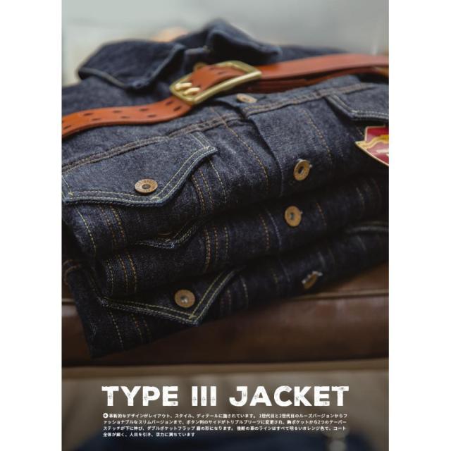 デニムジャケット メンズ Type III Jacket Gジャン Denim 14.8oz 100%綿 古着 ジージャン 春 秋 アウトドア キャンプ ワーク バイク ヘビーウェイト アメカジ