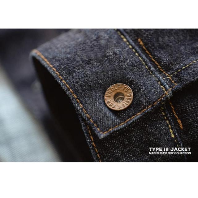 デニムジャケット メンズ Type III Jacket Gジャン Denim 14.8oz 100%綿 古着 ジージャン 春 秋 アウトドア キャンプ ワーク バイク ヘビーウェイト アメカジ