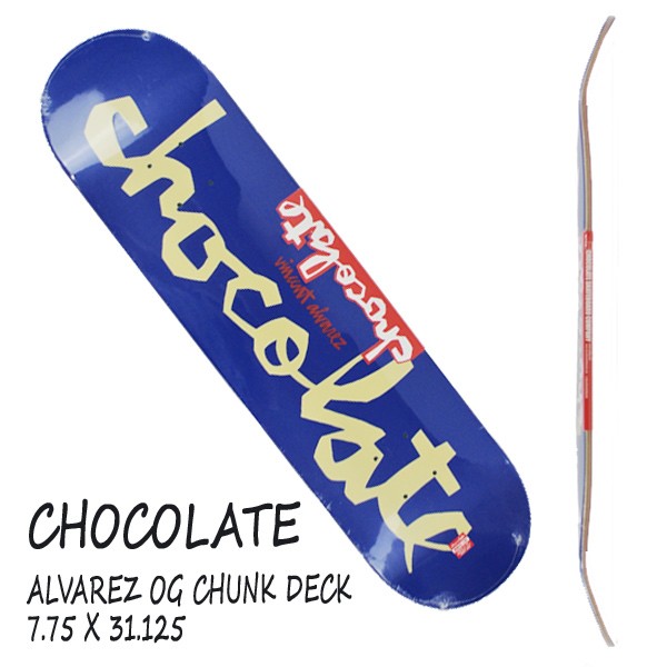 通販限定品 CHOCOLATE/チョコレート スケボーSK8 VINCENT ALVAREZ [返品、交換及びキャンセル不の通販はau PAY マーケット - |商品ロットナンバー:508186882 スケートボード デッキ ALVAREZ OG CHUNK 7.75 DECK 在庫好評