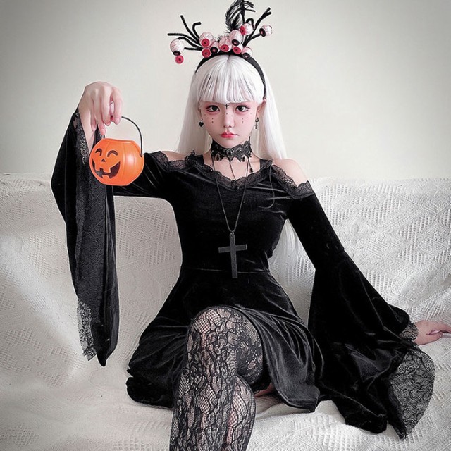 【国内発送・関税込】ハロウィン★ロココウィッチコスチューム 国内発送・関税込】ハロウィン☆ロココウィッチコスチューム