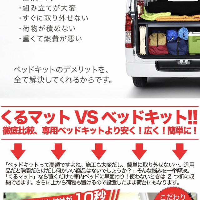 高品質！N-VAN JJ1/2系 N-VAN+スタイル JJ1/2系対応の車中泊ベッド くるマット 誕生！人気の車中泊 グッズ 車中泊マット Lot  No.10｜au PAY マーケット