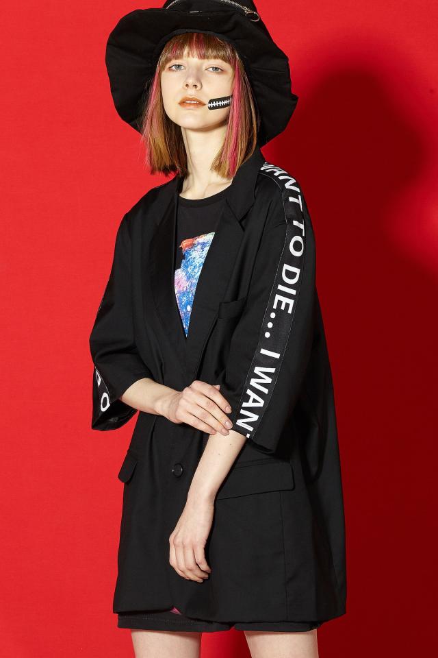 肌触りがいい Ankorock アンコロック テーラード ジャケット メンズ アウター レディース 半袖 ロング丈 ビッグ ロゴ 黒 Sale アウトレット Www Centrodeladultomayor Com Uy