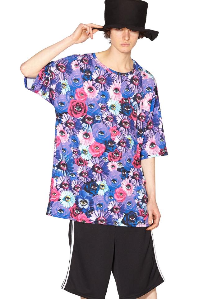 本日超得 Ankorock アンコロック Tシャツ メンズ ビッグtシャツ レディース ユニセックス 服 ブランド プリントtシャツ 花柄 半袖 クルーネック ロ 大特価 Elskaveda Com