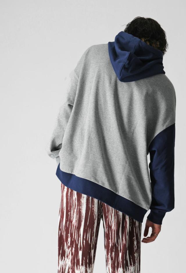 切替 ロゴ フーディー ユニセックス オーバーサイズ 送料無料・メール便不可 秋新作