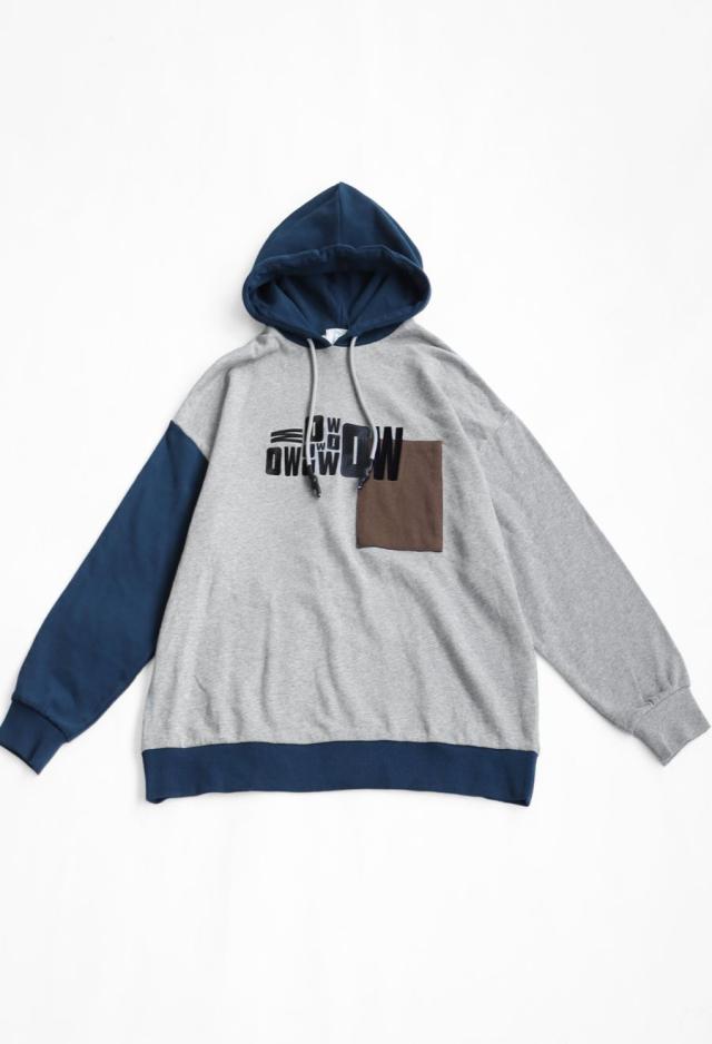 切替 ロゴ フーディー ユニセックス オーバーサイズ 送料無料・メール便不可 秋新作