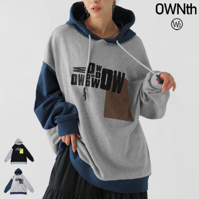 切替 ロゴ フーディー ユニセックス オーバーサイズ 送料無料・メール便不可 秋新作