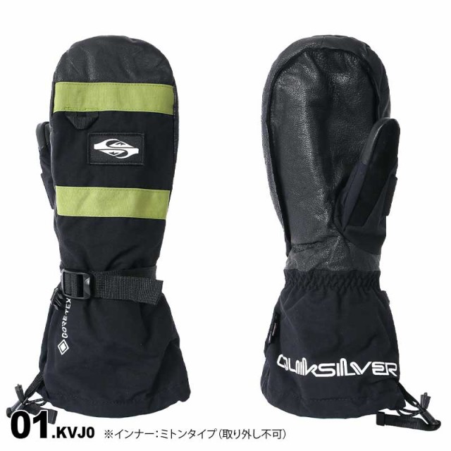 美品 スノボウェア Quiksilver 上下セット Mサイズ グローブ付き 