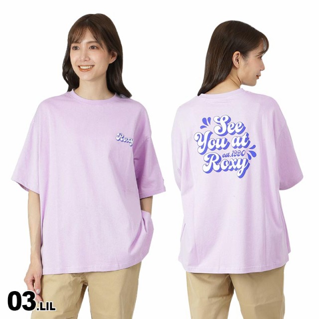 ROXY ロキシー 半袖 Tシャツ レディース RST222042 無地 バックプリント ティーシャツ 春夏 ロゴ 女性用｜au PAY マーケット