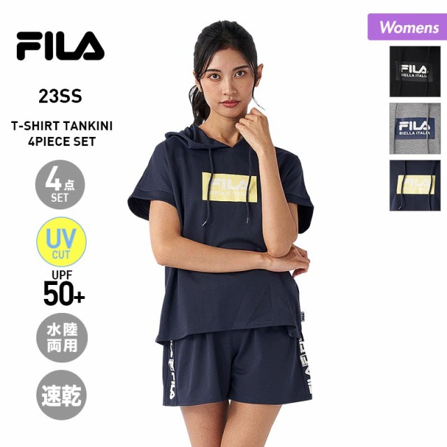 FILA/フィラ レディース Tシャツ+タンキニ4点セット 上下セット