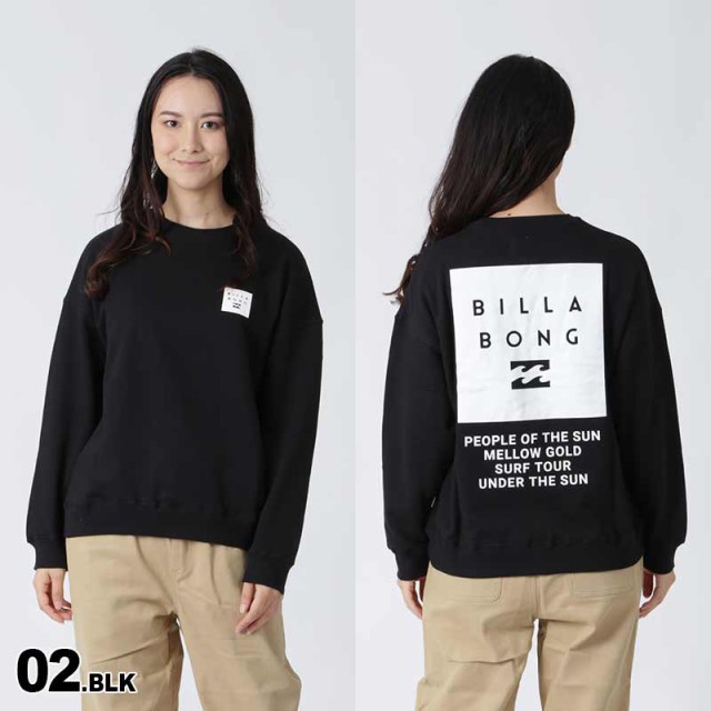 BILLABONG ビラボン レディース トレーナー BD014-003 長袖 スウェット