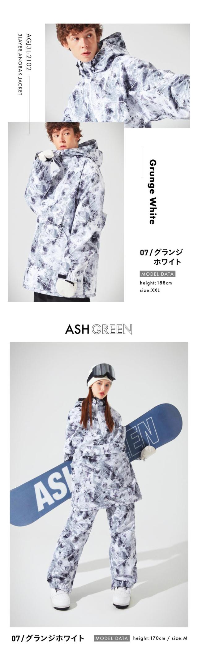SALE】 ASHGREEN/アッシュグリーン メンズ レディース 3レイヤー