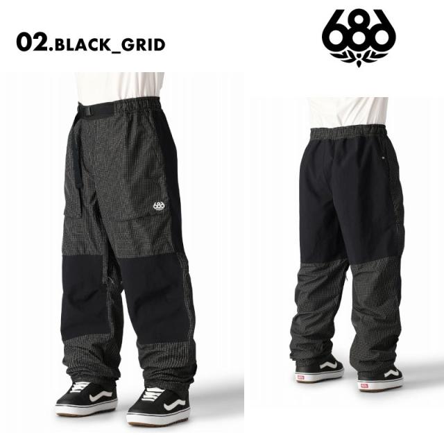 686/シックスエイトシックス メンズ スノーウェア パンツ 2.5L GHOST PANT WINTER 24-25 スノーボード スキー 防寒 スノボウェア スキーウェア  M3WN223
