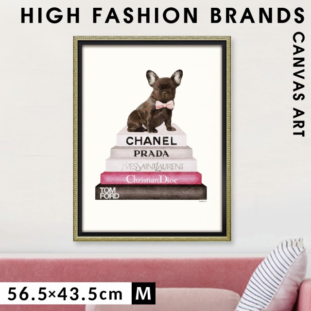 アートパネル ブランド シャネル CHANEL 犬 Mサイズ オマージュアート