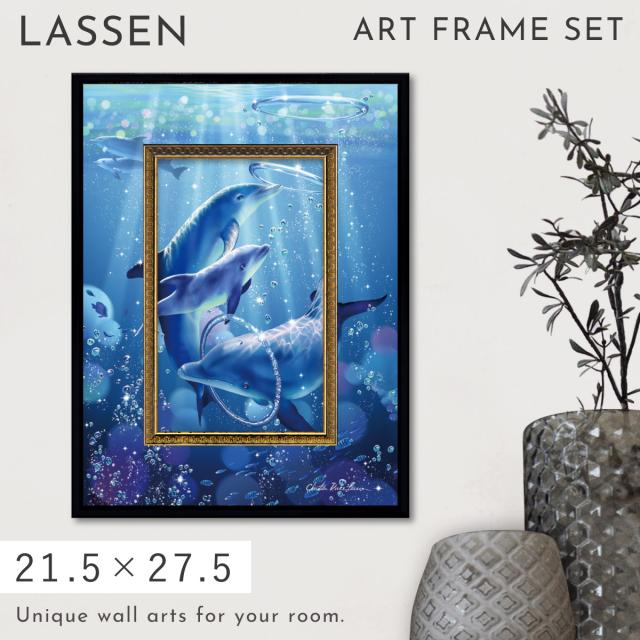 ラッセン 絵画 27.5×21.5cm 父の日 ギフト クリスチャン・リース