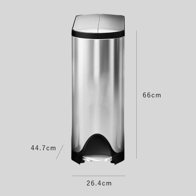 simplehuman シンプルヒューマン 両開き ダストボックス 30L simplehuman シンプルヒューマン 【正規代理店・1年保証付