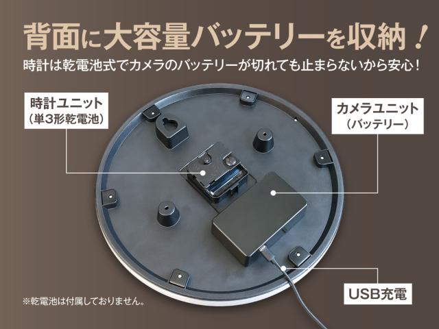 Gexa(ジイエクサ) 1080P掛け時計型カメラ  小型カメラ GX-312